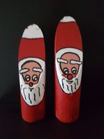 2 x Nikolaus Weihnachtsmann Holz Deko Hessen - Baunatal Vorschau