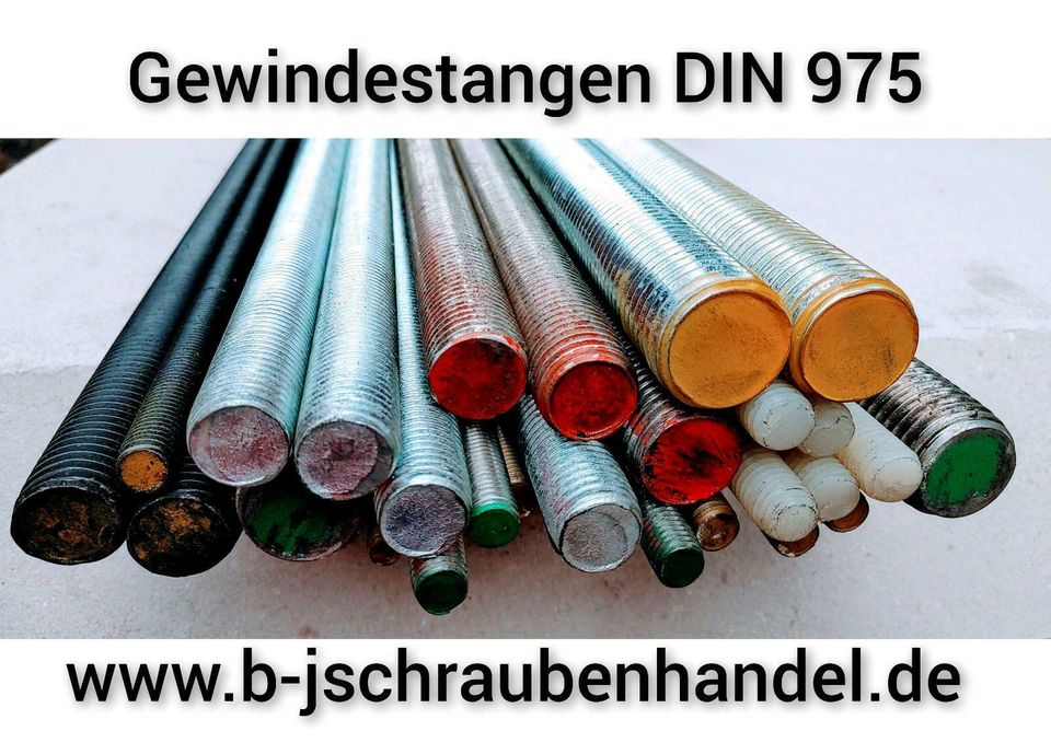 Gewindestangen DIN 975 verzinkt,blank,A2,A4,A5,Polyamid,Linksgew. in Bielefeld