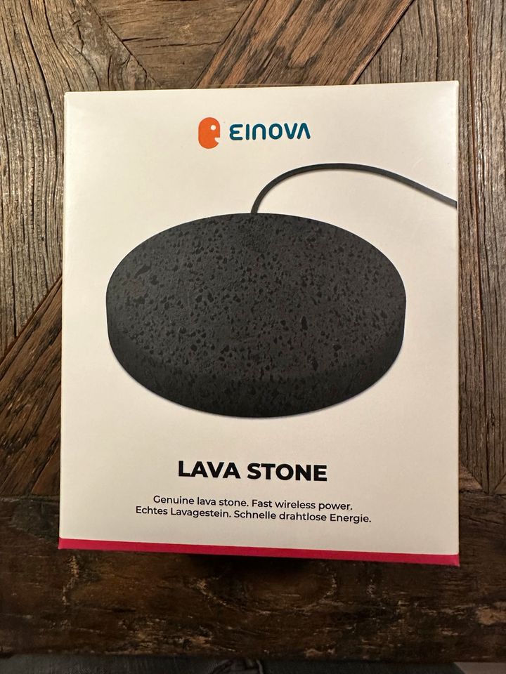 EINOVA Wireless Charging Stone - Lava Stone - NEU in Oststeinbek