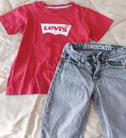 Levis Tshirt kurze Hose 128 set Bayern - Bubenreuth Vorschau