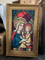 Stickbild/ Kreuzstich Gemälde Maria und Baby Jesus mit Rahmen Baden-Württemberg - Schramberg Vorschau