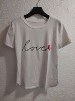 T-Shirt weiß Love Größe 36 / S Baumwolle ähnlich Bayern - Buttenwiesen Vorschau