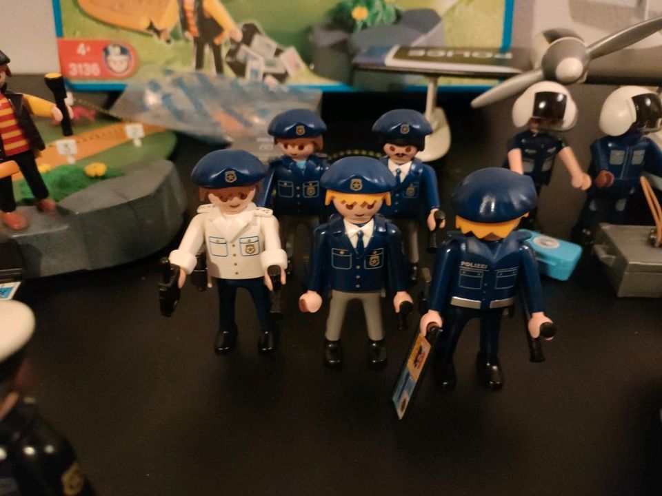 Playmobil Polizei Wasserflugzeug, Motorrad, SEK, Spurensicherung in Sontheim