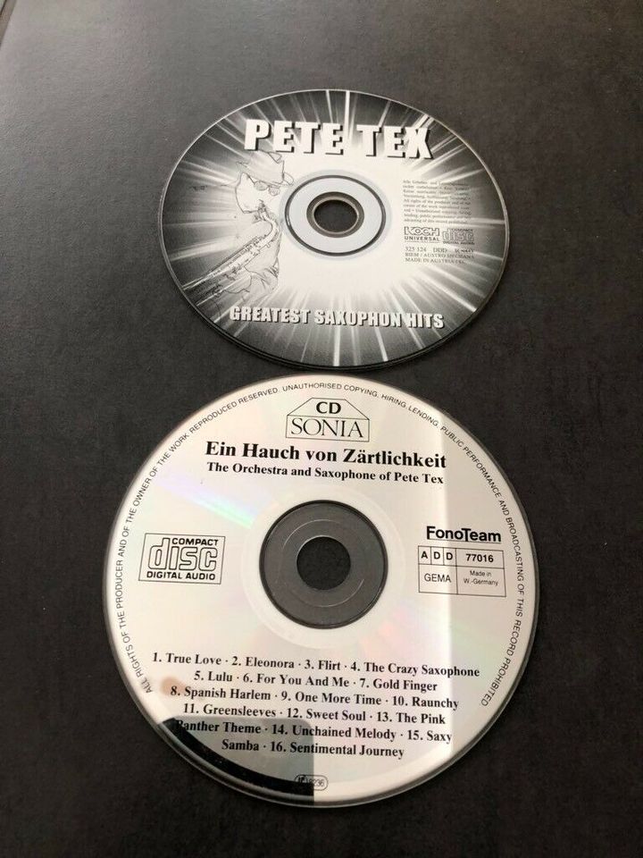 Pete Tex Greatest Saxophone Hits/ Ein Hauch von Zärtli...(2CDs) in Rastatt