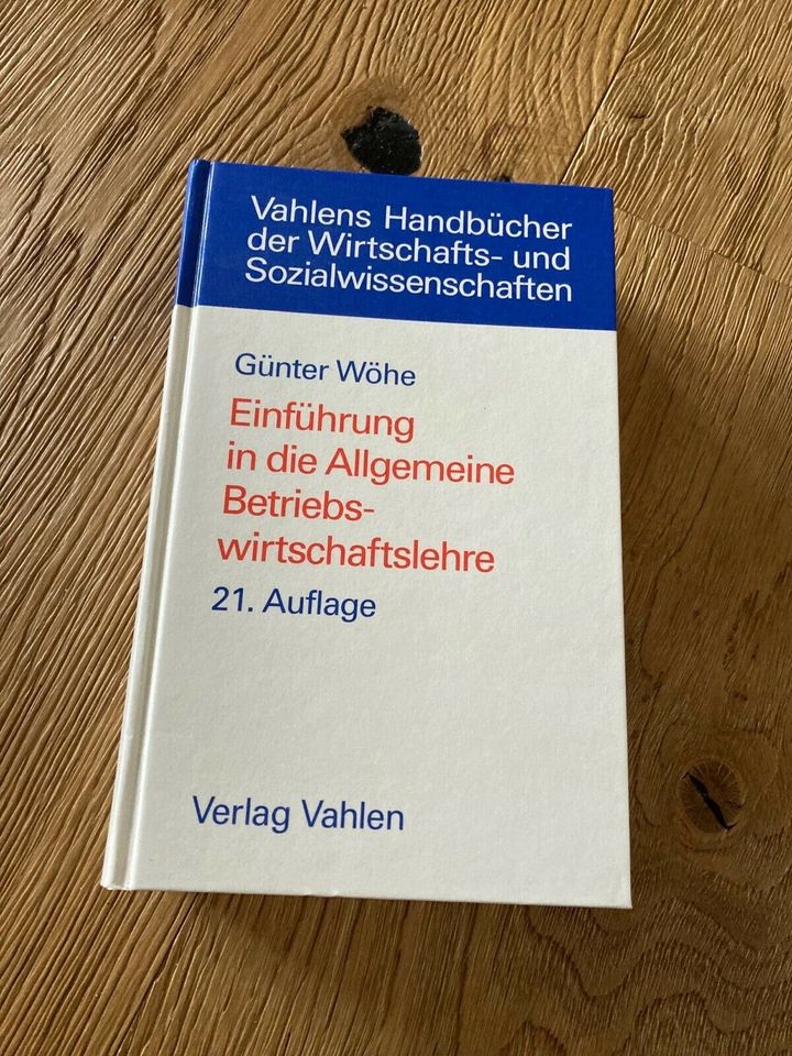 Wöhe, Einführung in die Betriebswirtschaftslehre, inkl Versand in Höhenberg i. T.