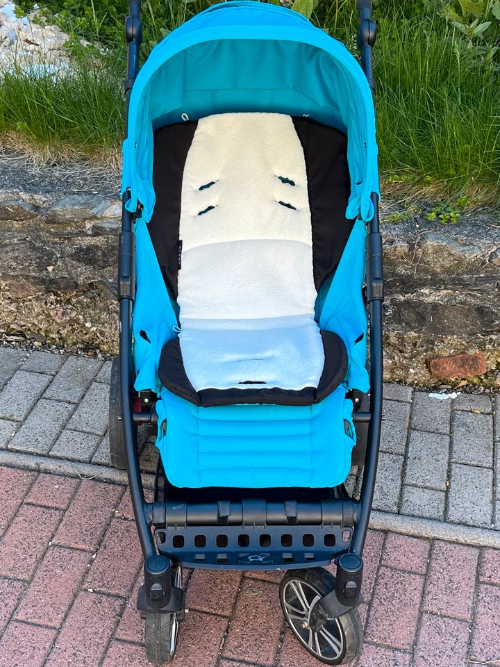 Gesslein S4 Lite buggy in Türkis + Sitzauflage in Neuhaus