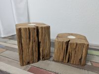 Teelichthalter Kerzenständer Rustikal Dekoration Nachhaltig Säule Baden-Württemberg - Großbottwar Vorschau