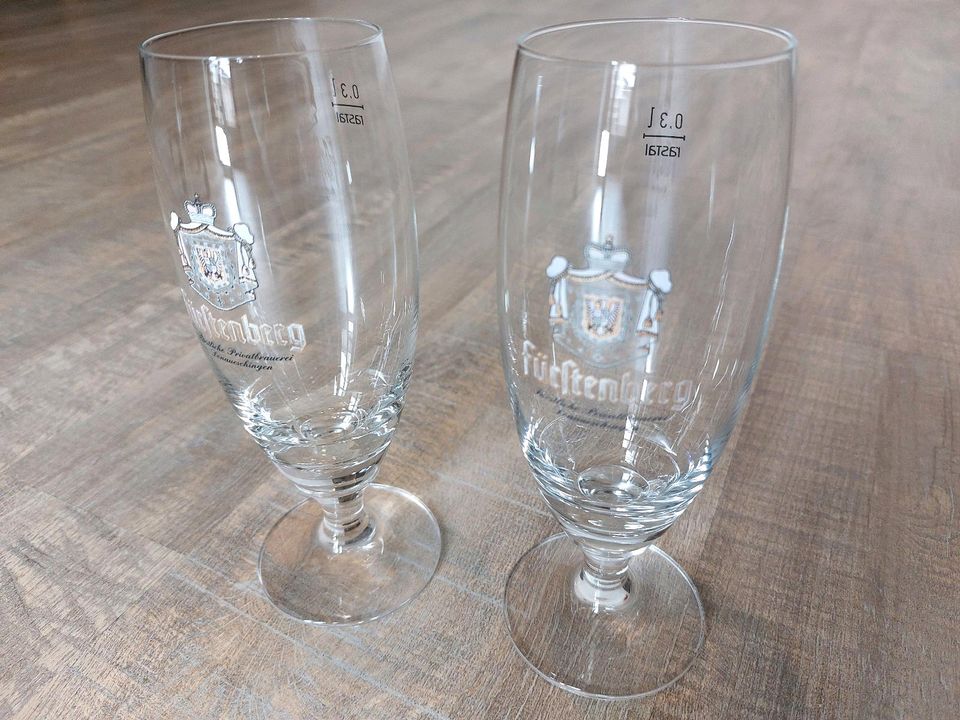 2x Fürstenberg Bierglas Pokal 0,3l Pils Tulpe Pilsner Bier Glas in Heilbronn