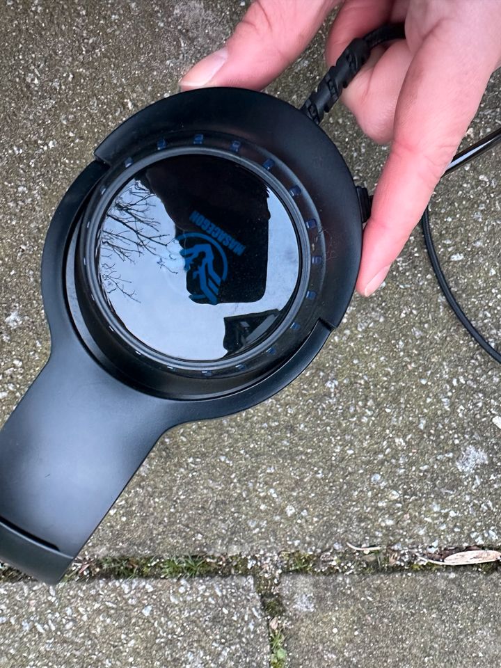 Kopfhörer Gaming Headset Top Blau Mikro LED Masacegon in Haßmoor