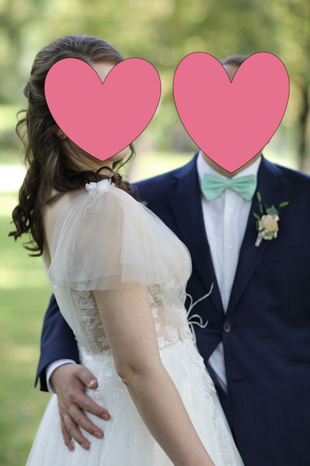 Brautkleid Hochzeitskleid Gr. 42 Ivory Tatoospitze in Frickenhausen