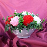 Seifenblumenstrauß Rosen aus Seife Geschenk Baden-Württemberg - Lahr (Schwarzwald) Vorschau