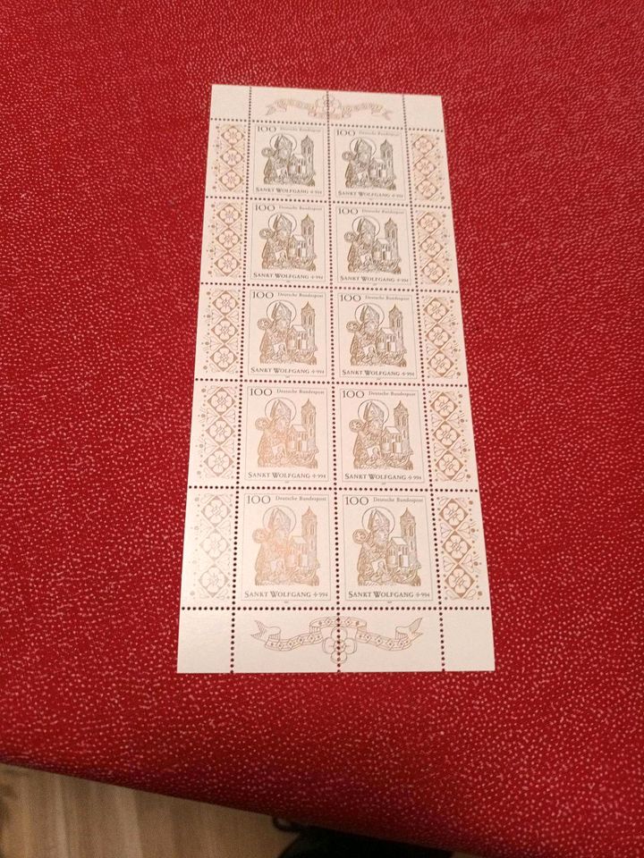 Briefmarken 10 er Bögen in Mönchengladbach