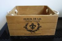 Deko Holzkiste FLEUR DE LIS Paris * shabby chic Landhaus Vintage Hannover - Mitte Vorschau