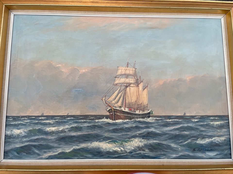 Ölgemälde Gemälde Ölbild Bild Dänemark Maritim in Harrislee