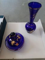 Vase u. Dose mit Deckel im Set *Hand-Made* blau / gold Sachsen - Gelenau Vorschau