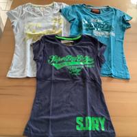 3 x Superdry T-Shirt Gr S blau türkis Niedersachsen - Bad Laer Vorschau