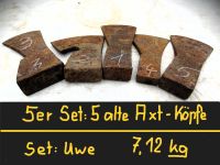 5er Set - 5 alte Axt - Köpfe - 7,1kg Niedersachsen - Lemgow Vorschau