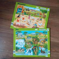 Set 2 Rahmenpuzzle Zoo und Bauernhof, 10 + 12 Teile, ab 18 Monate Bayern - Eching (Niederbay) Vorschau