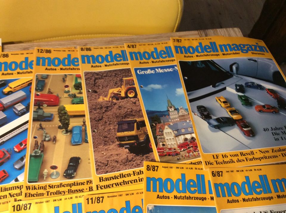 Modellautos Modell Magazin Sammlung 80er Jahre 23 Stück in Denkte