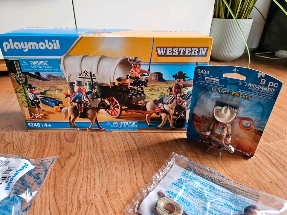 Playmobil Western Set Postkutsche, Planwagen, Sheriff NEU in Bonn