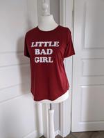 Mango Shirt M rot "Little  Bad Girl " 40 Dithmarschen - Heide Vorschau