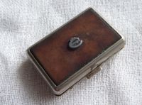 „Esquire“ Vintage Pillbox kleine Dose silberfarben Köln - Porz Vorschau