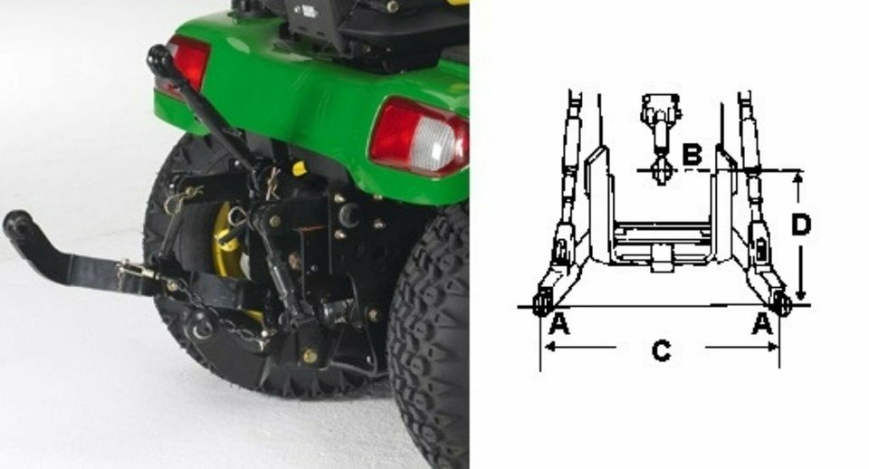 John Deere 3-punkt Heckkraftheber Kat.1 Heckhydraulik Dreipunkt in Dorfen