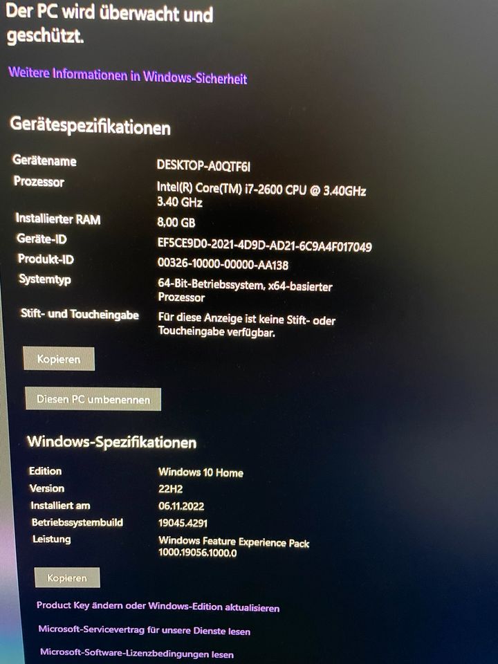 Gaming PC / i7 2600 3,4 GHZ / RX 590 in Dortmund