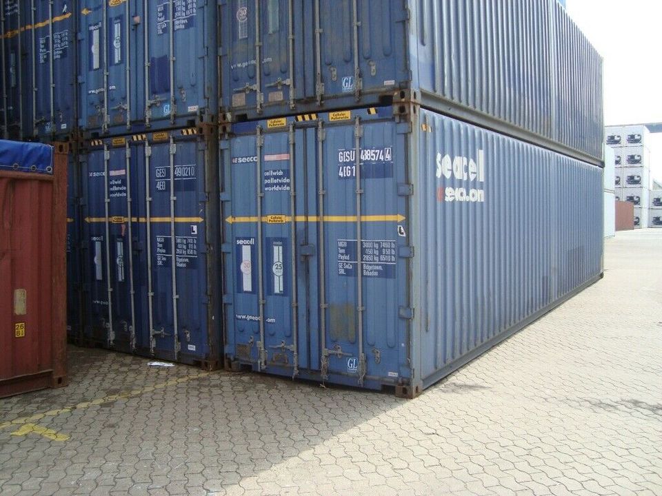 40`HCPW Seecontainer Lagercontainer extra breit günstig Container in Hamburg