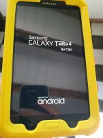 Samsung Galaxy Tab 4 SM-T230 mit Silikon-Hülle gelb Baden-Württemberg - Geislingen Vorschau