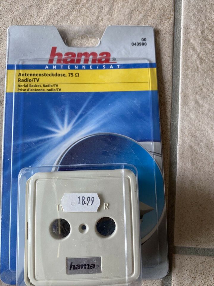 Hama Antennensteckdose radio / Tv Originalverpackt in Elberfeld -  Elberfeld-West | Weitere TV & Video Artikel gebraucht kaufen | eBay  Kleinanzeigen ist jetzt Kleinanzeigen