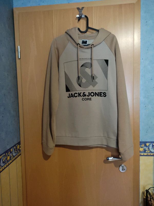 Pullover, Hoodie Jack & Jones Gr. M beige in Lehmen