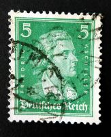 Briefmarke Deutsches Reich - Friedrich v. Schiller 5 Pfennig Baden-Württemberg - Oberstenfeld Vorschau