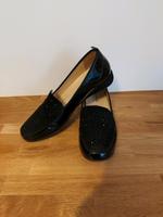 Hassia Schuhe 41 Einlagen Leder Pumps Slipper schwarz Swarovski Hessen - Weilrod  Vorschau