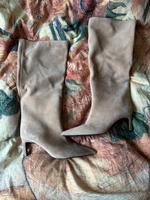 Zara oversize Schuhoberteil wildleder beige kitten gr. 39 Bayern - Neunburg Vorschau