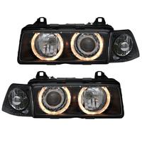 Scheinwerfer Angel Eyes für BMW E36 Cabrio Coupe 92-99 Schwarz Brandenburg - Werneuchen Vorschau
