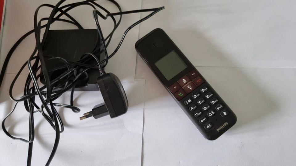 Philips D450 Schnurloses Telefon *Schwarz* in Dortmund