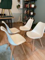 4x Stuhl weiß mit Holzbeinen Hessen - Bad Sooden-Allendorf Vorschau