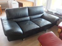 Leder Sofa  schwarz zwei Sitzer Edel schwer Design Niedersachsen - Neustadt am Rübenberge Vorschau