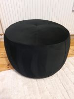 Pouf Sitzhocker schwarz Samt 44x63cm Harburg - Hamburg Wilstorf Vorschau