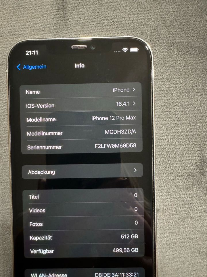 iPhone 12 Pro Max 512 GB – Wie neu! in Lüdenscheid