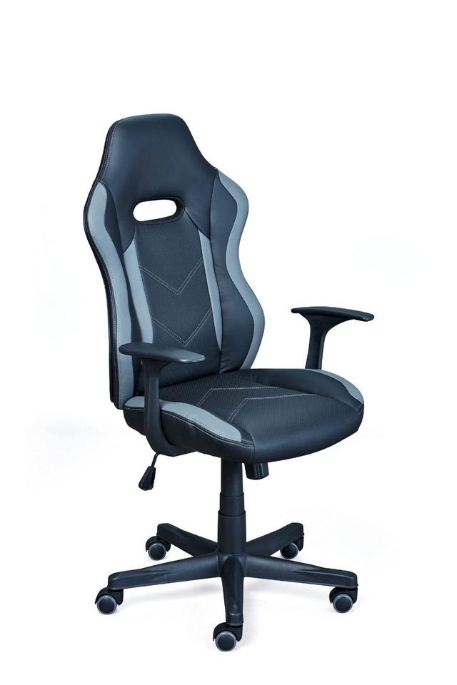 Bürostuhl Gaming Chair Drehstuhl "Myla" grau/schwarz in Twist
