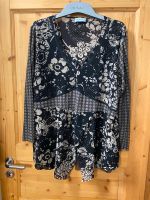 Schwarz/beige, schicke Tunika (Bluse) mit Spitze, 50/52 Bayern - Missen-Wilhams Vorschau