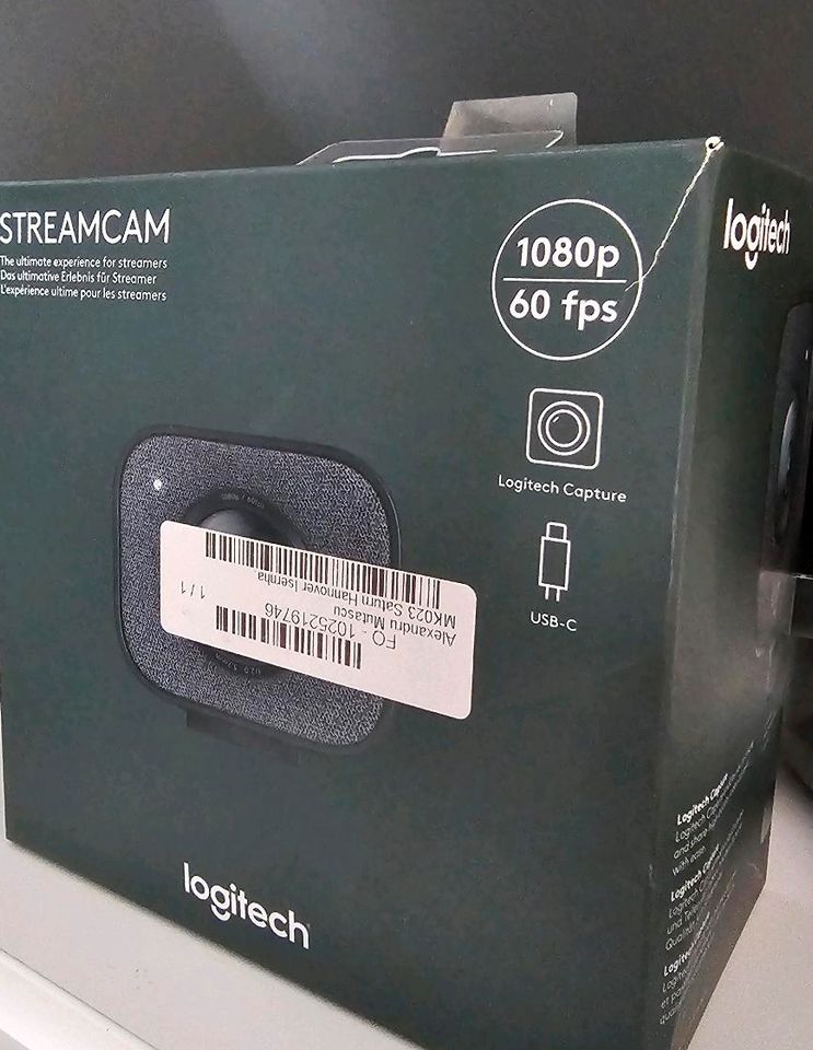 Logitech Streamcam 1080p 60 fps in Uetze