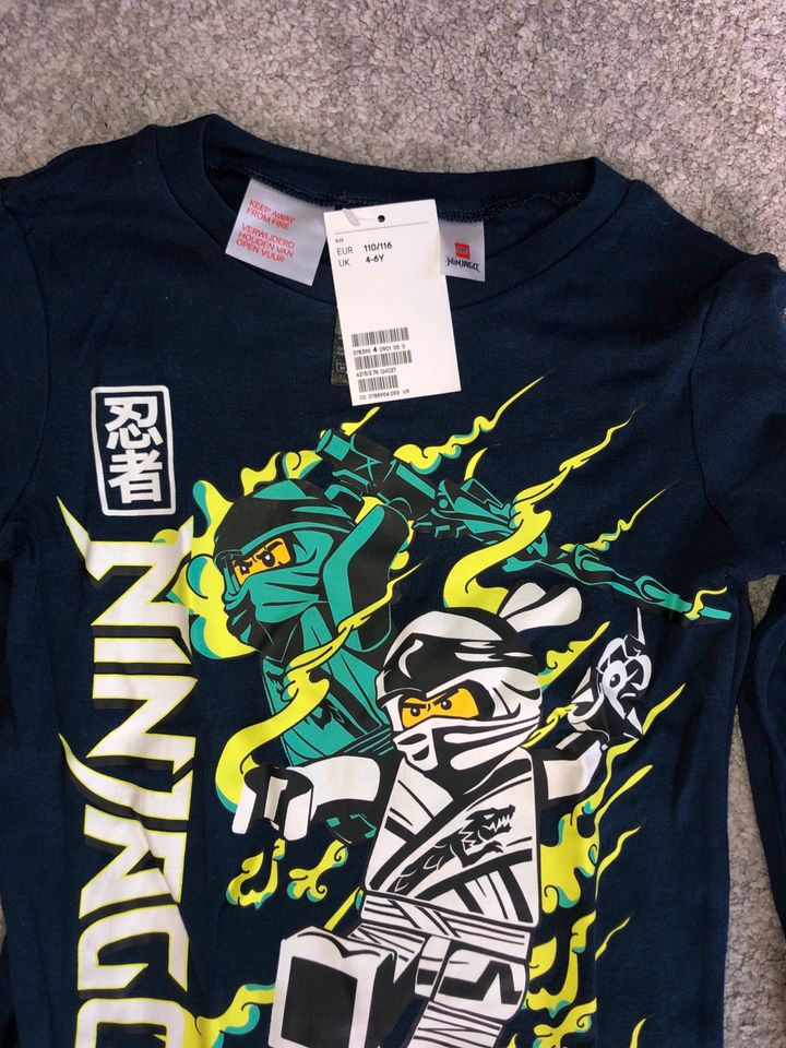 Schlafanzug Gr.110/116 Neu H&M Ninjago blau grün in Leipzig