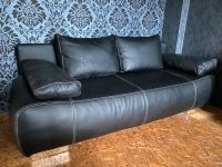 Glatt Leder Sofa Schlaf Couch mit Bettkasten ausziehbar Nordrhein-Westfalen - Recklinghausen Vorschau