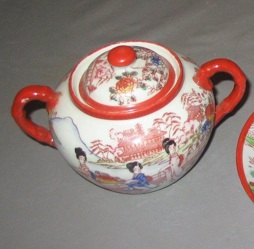 Vintage°Zuckerdose und Milchkännchen , asiatisch,mid Century in Berlin