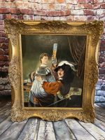 Rembrandt Selbstbildnis mit Saskia Öl auf Holz Bittorf Barock Hessen - Rüsselsheim Vorschau
