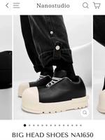 BLACK AND WHITE ROUND HEAD SHOES NA1185 Bayern - Lindau Vorschau