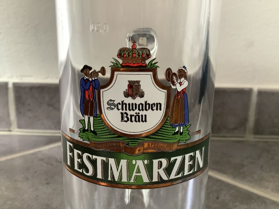 Gläser / Bierkrug, Festmärzen Schwaben Bräu, je 6 St., 0,2l, NEU in Haslach im Kinzigtal